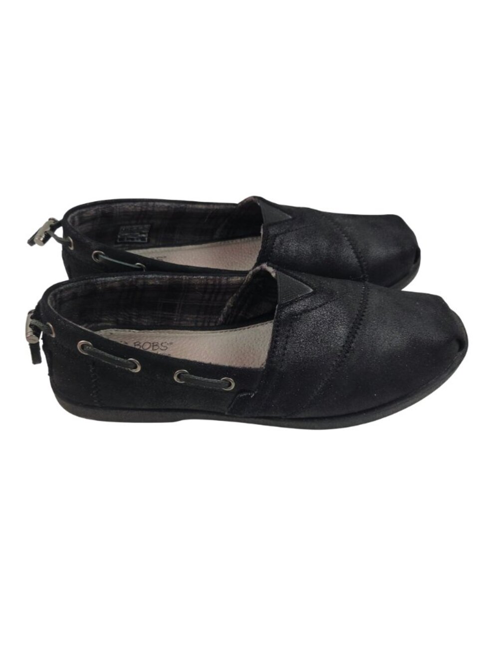 Bobs By Skechers Loafers Womens Size 9W Slip On Black Comfort Shoes Memory Foam - Picture 7 of 9